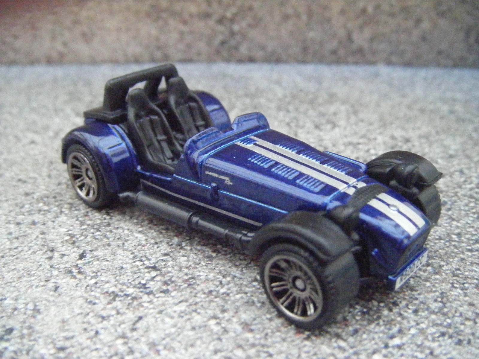 Caterham Superlight R500 - 2009 (Metalflake Blue, White stripes, Caterham)
