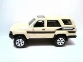Toyota 4Runner (1985) (Light Tan, 4Runner, license plate, Black stripe)