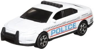 Ford Police Interceptor (White, POLICE, Interceptor, 821, Red stripe)