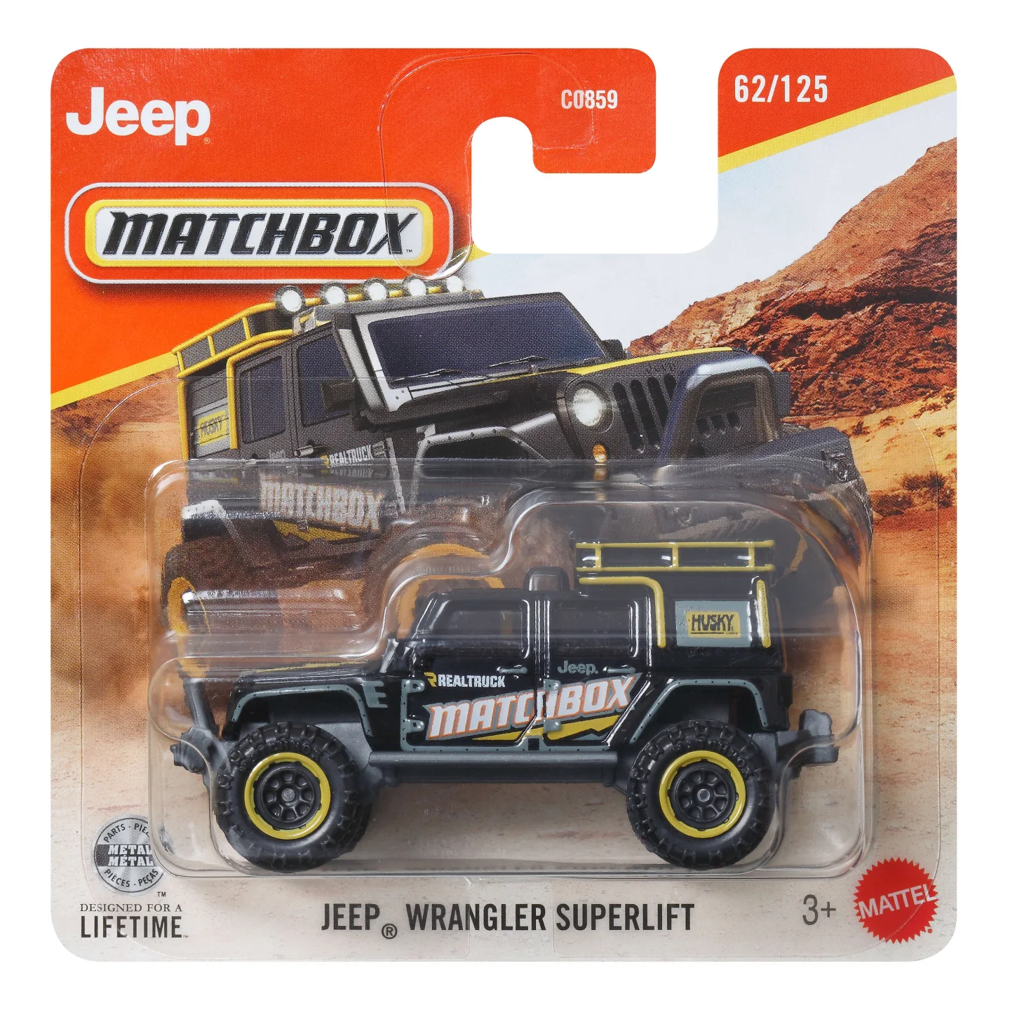Jeep Wrangler Superlift (Black, Detailed trim, Matchbox, REALTRUCK, Jeep…)