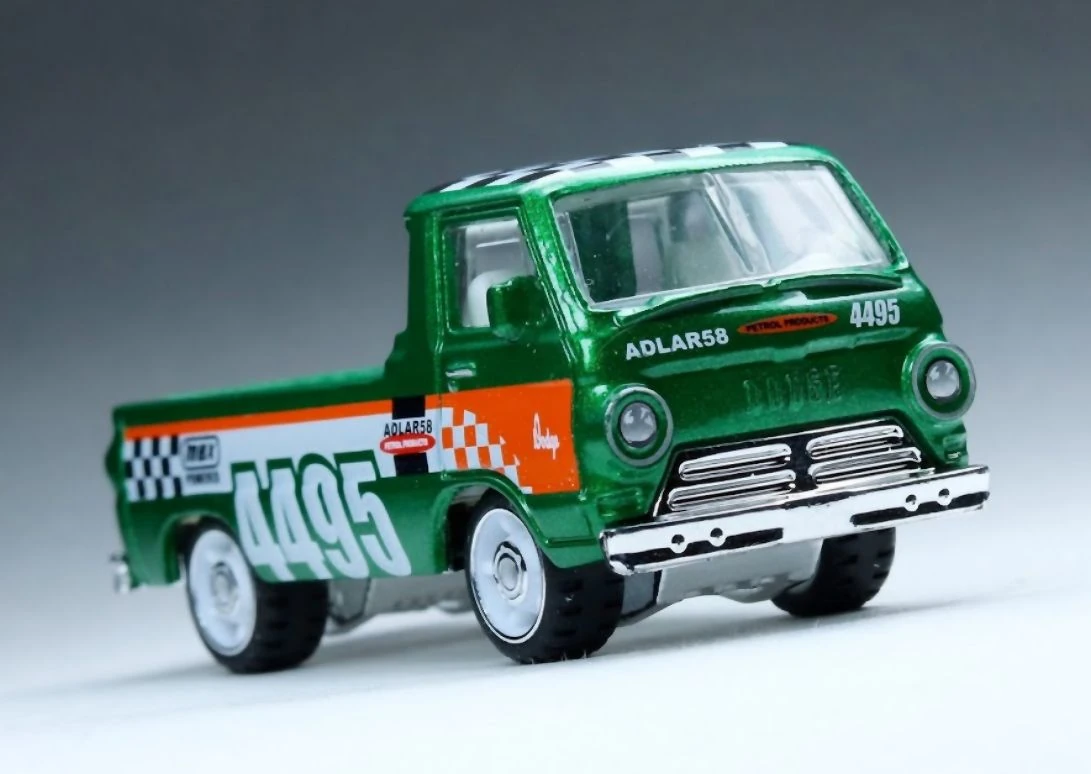 1966 Dodge A100 Pickup (Metalflake Green, Red and White tampo, 4495, ADLAR58, Dodg…)