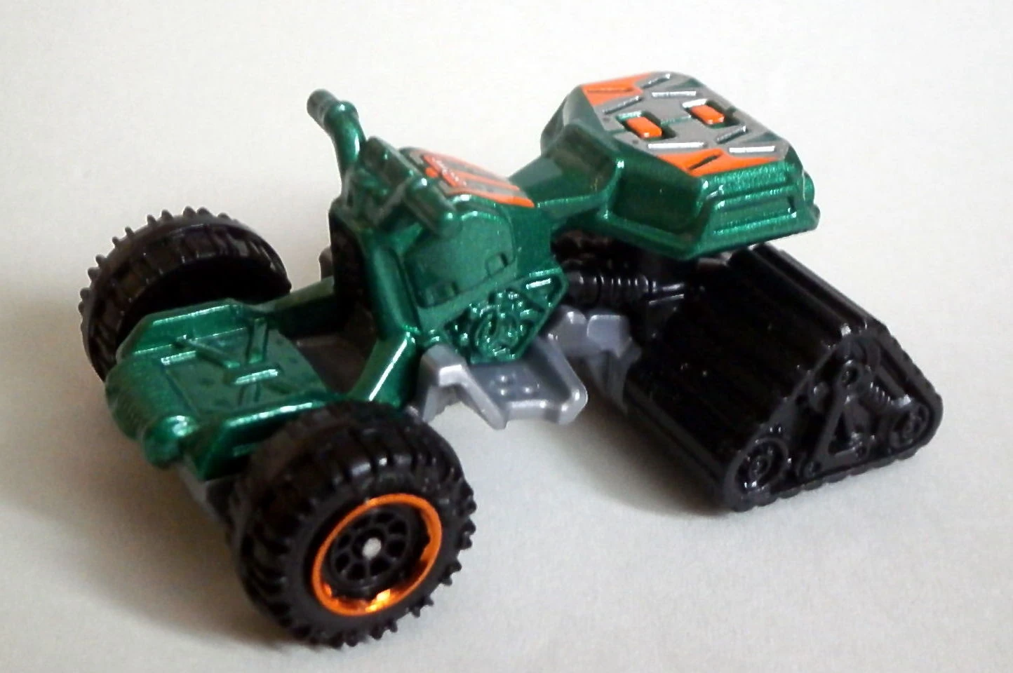 Moto Tracker (Metalflake Green, Silver & Orange stripes on top, 'MBX' on…)