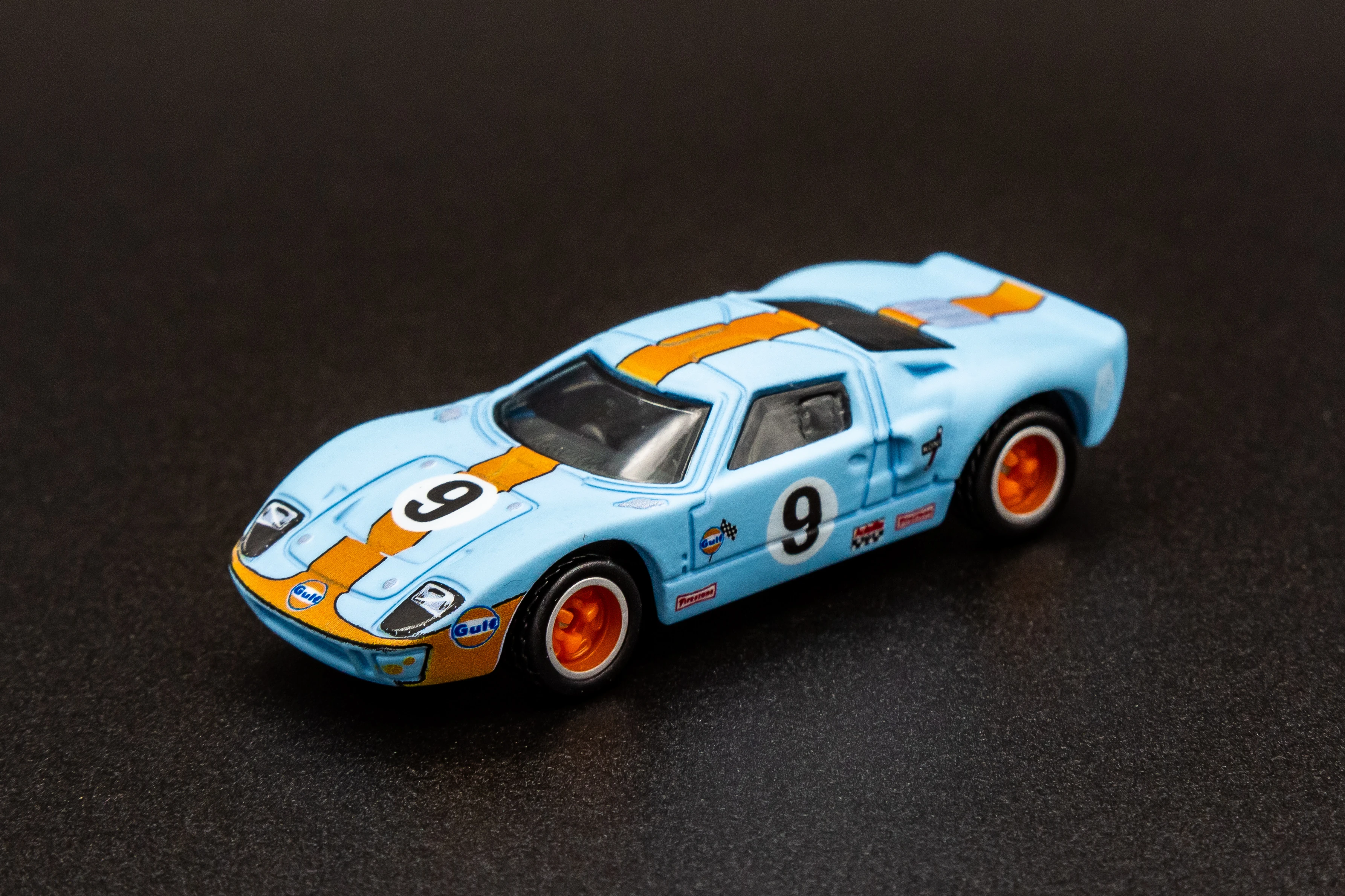 Ford GT40 (MB995) (Sky Blue, Gulf deco, Number 9, "65 Anniversary" lo…)
