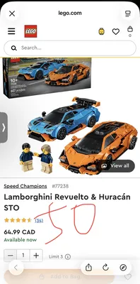 🇨🇦全新LEGO兰博基尼｜原64.99 现50送礼物