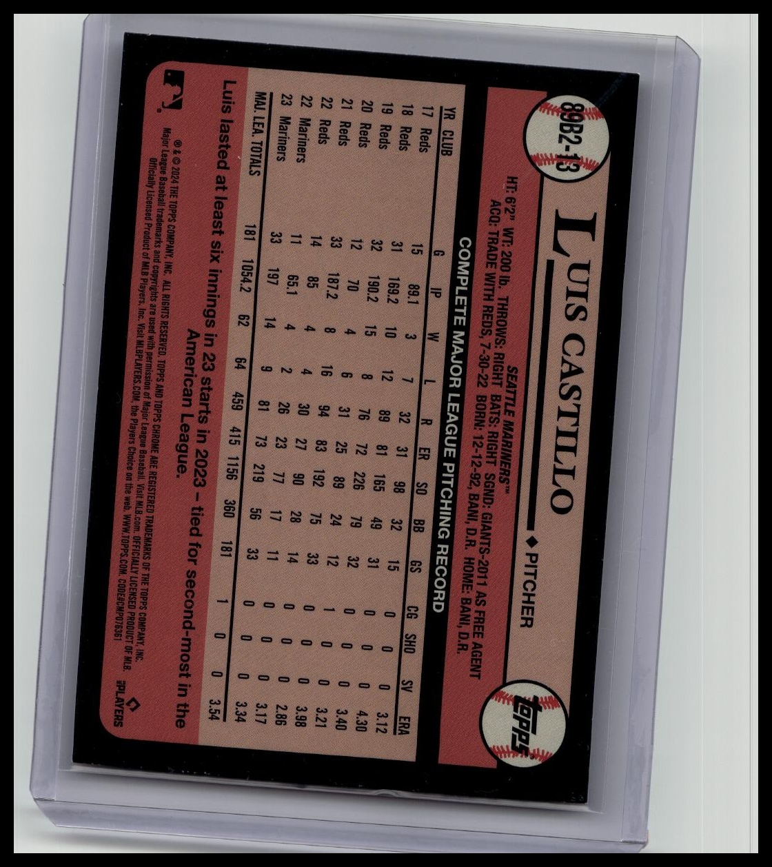 Card back