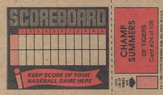 Card back