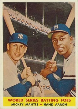 World Series Batting Foes (Mickey Mantle / Hank Aaron)