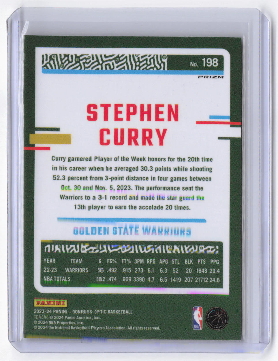 Card back