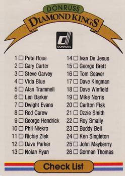 Diamond Kings Checklist 1-26