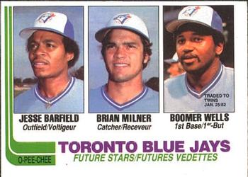 Blue Jays Future Stars (Jesse Barfield / Brian Milner / Boomer Wells)