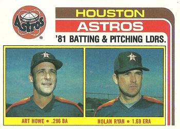 Astros Leaders / Checklist (Art Howe / Nolan Ryan)
