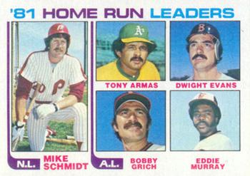 '81 Home Run Leaders (Mike Schmidt / Tony Armas / Dwight Evans / Bobby Grich / Eddie Murray)