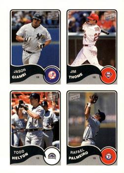 Jim Thome / Rafael Palmeiro / Todd Helton / Jason Giambi