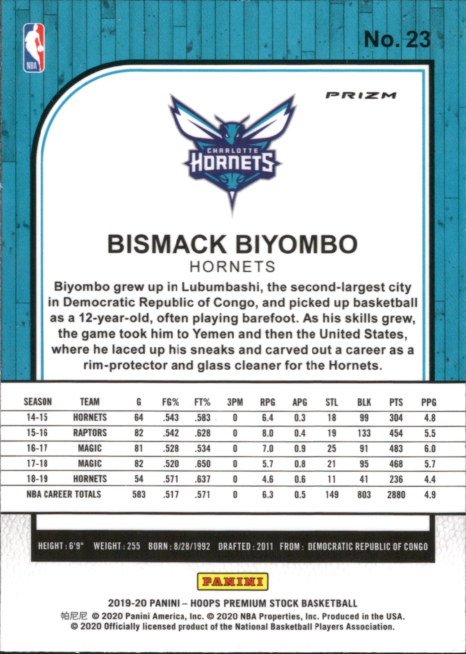 Card back