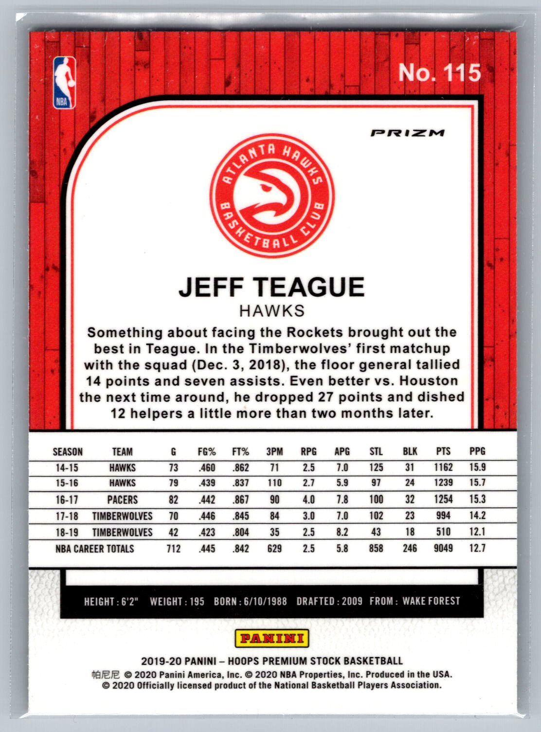 Card back