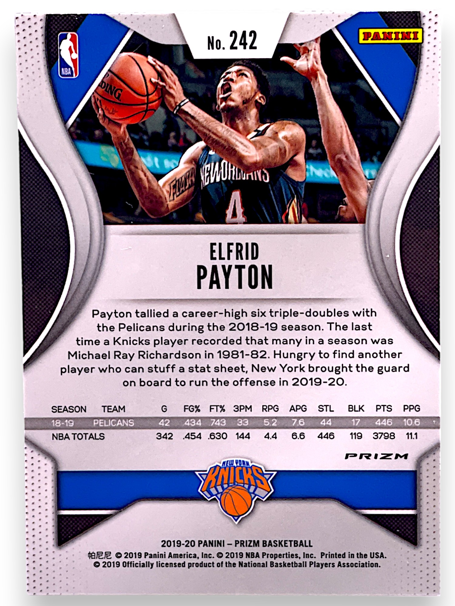 Card back