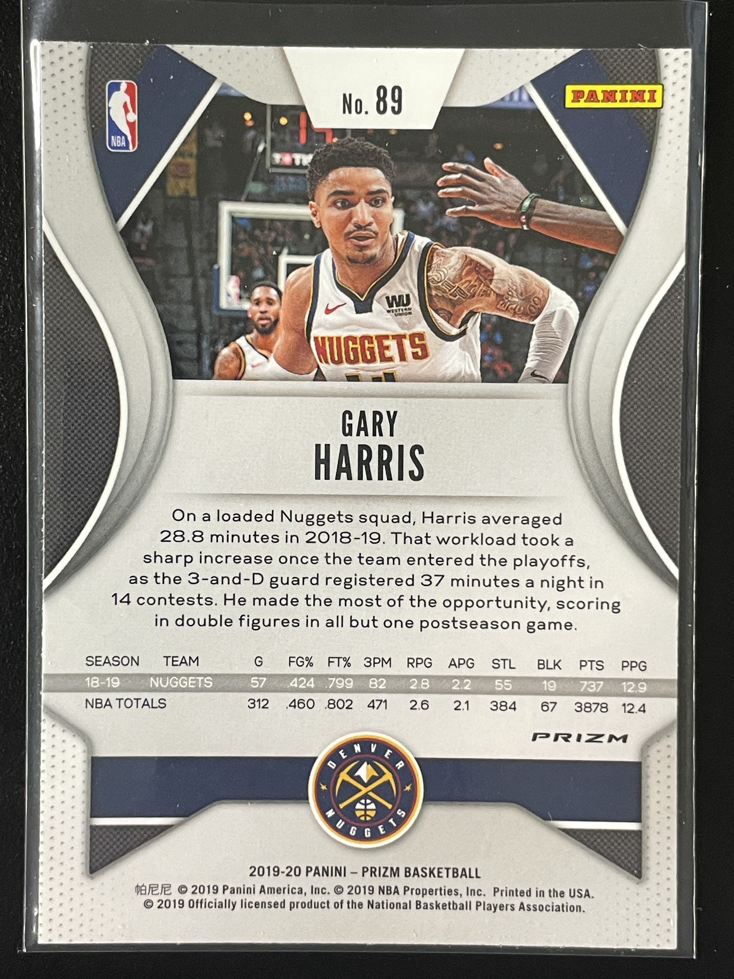 Card back