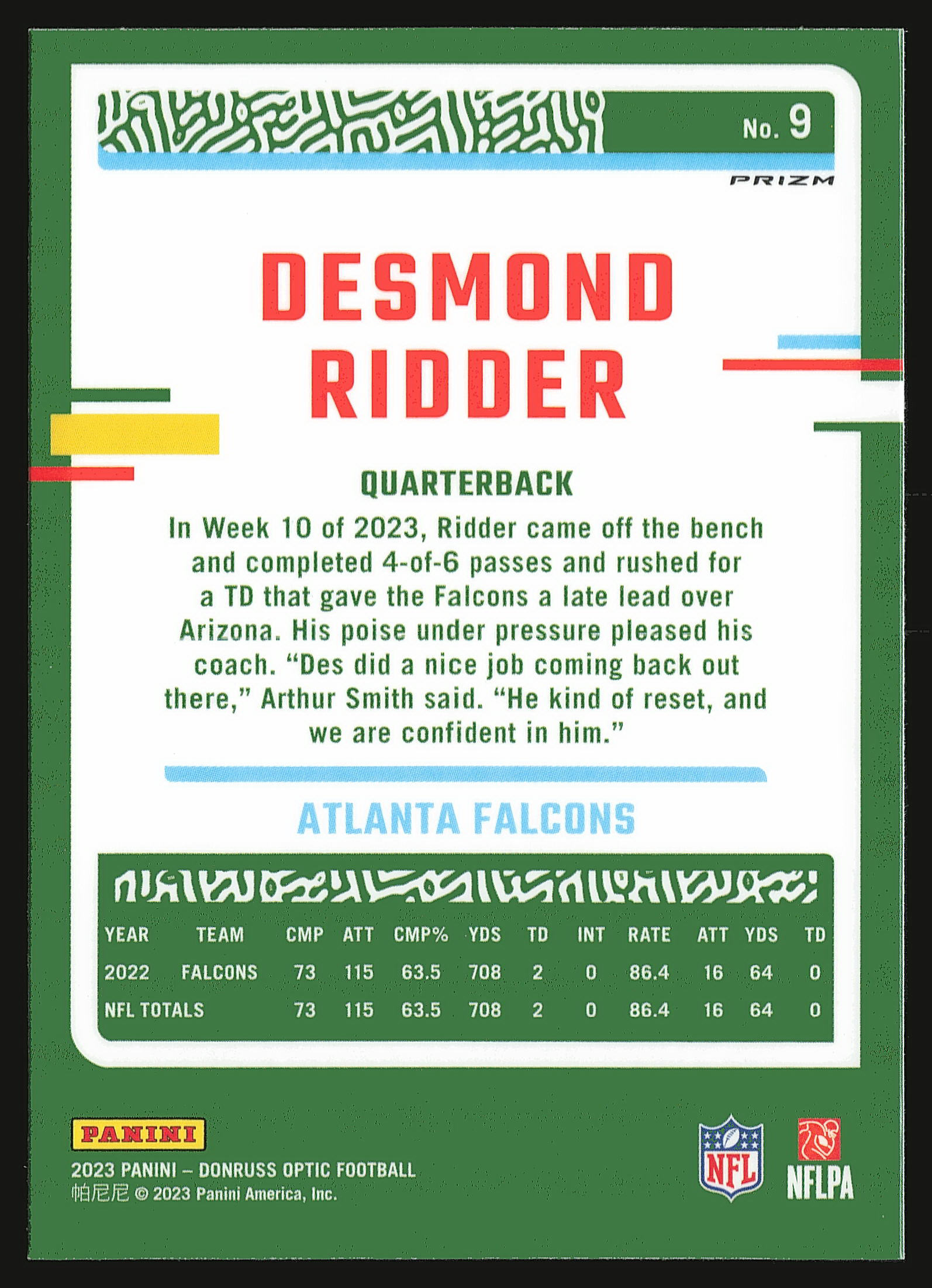 Card back
