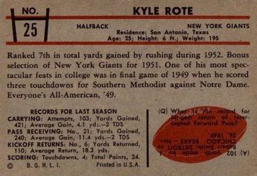 Card back