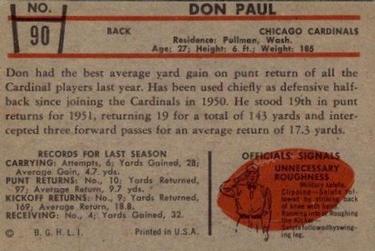 Card back