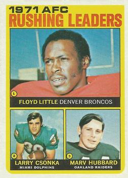 1971 AFC Rushing Leaders (Floyd Little / Larry Csonka / Marv Hubbard)