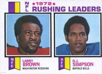 1972 NFL Rushing Leaders (Larry Brown / O.J. Simpson)