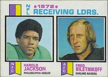 1972 NFL Receiving Leaders (Harold Jackson / Fred Biletnikoff)