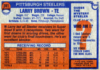 Card back