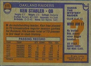 Card back