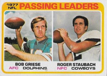 1977 Passing Leaders (Bob Griese / Roger Staubach) LL