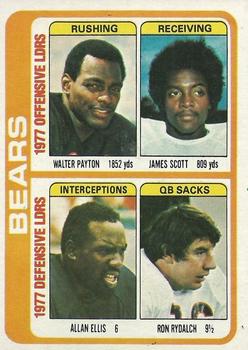 Walter Payton / James Scott / Allan Ellis / Ron Rydalch