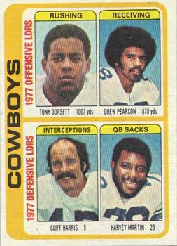 Tony Dorsett / Drew Pearson / Cliff Harris / Harvey Martin TL, CL