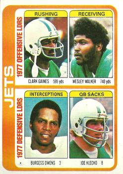 Clark Gaines / Wesley Walker / Burgess Owens / Joe Klecko