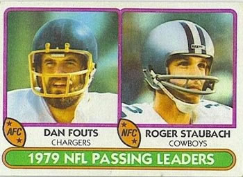 1979 NFL Passing Leaders (Dan Fouts / Roger Staubach)