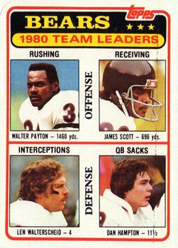 Walter Payton / James Scott / Len Walterscheid / Dan Hampton
