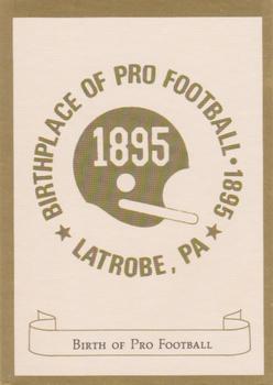 Birth of Pro Football Checklist