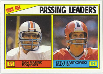 1983 Passing Leaders (Dan Marino / Steve Bartkowski)