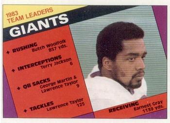 Giants Team Leaders - Earnest Gray