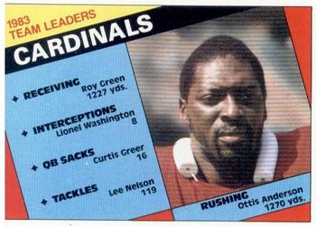 Cardinals Team Leaders - Ottis Anderson