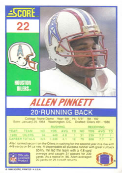 Card back