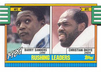 1989 Rushing Leaders (Barry Sanders / Christian Okoye)