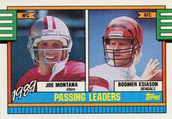 1989 Passing Leaders (Joe Montana / Boomer Esiason)