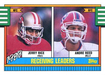 1989 Receiving Leaders (Jerry Rice / Andre Reed)
