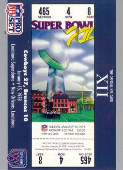 SB XII Ticket SBXII
