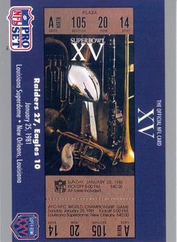 SB XV Ticket SBXV