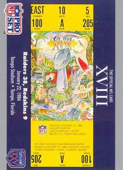 SB XVIII Ticket SBXVIII