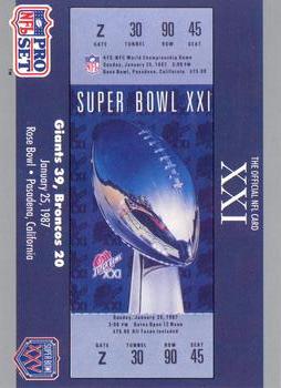 SB XXI Ticket SBXXI