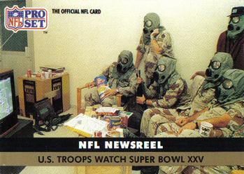 U.S. Troops Watch Super Bowl XXV NEWS