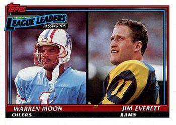 1990 Passing Yards Leaders (Warren Moon / Jim Everett)
