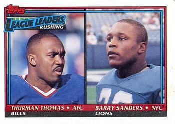 1990 Rushing Leaders (Thurman Thomas / Barry Sanders)